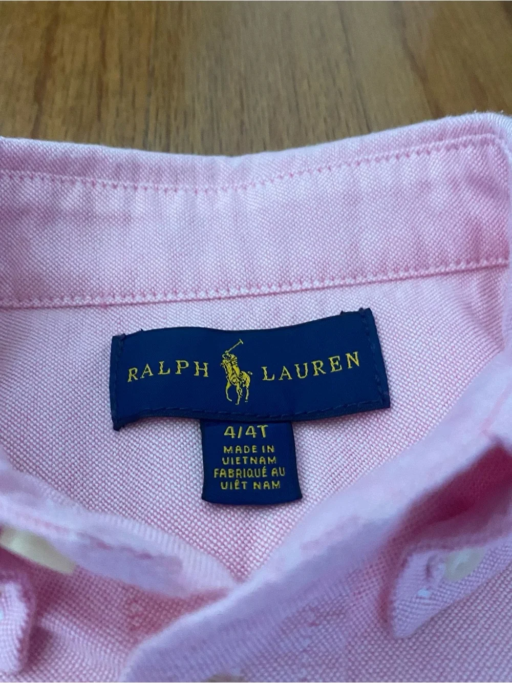 Ralph Lauren Light Pink Button-Down Oxford Shirt for Kids